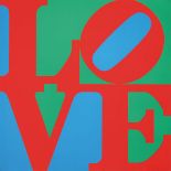 ROBERT INDIANA AMERICAN SIGNED LOVE SILKSCREEN