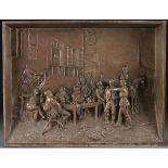 PR FRENCH BRONZED METAL RELIEF MILITARY PLAQUES
