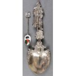 TWO NAPOLEANIC SILVER SPOONS, CIRCA 1900