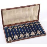 SET OF 12 RUSSIAN SILVER GILT DEMITASSE SPOONS