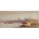 SAMUEL COLMAN WATERCOLOR - NOTMAN COLLECTION