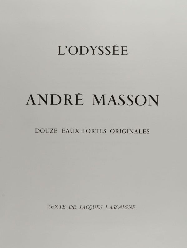 L'ODYSSEE: ANDRE MASSON, 1977-1978 - Image 4 of 4