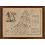 18TH CENTURY MAP OF ISRAEL - CARTE DES DOUZE