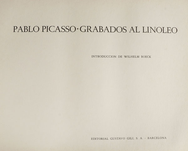 PABLO PICASSO-GRABADOS AL LINOLEO, 1963 - Image 4 of 5