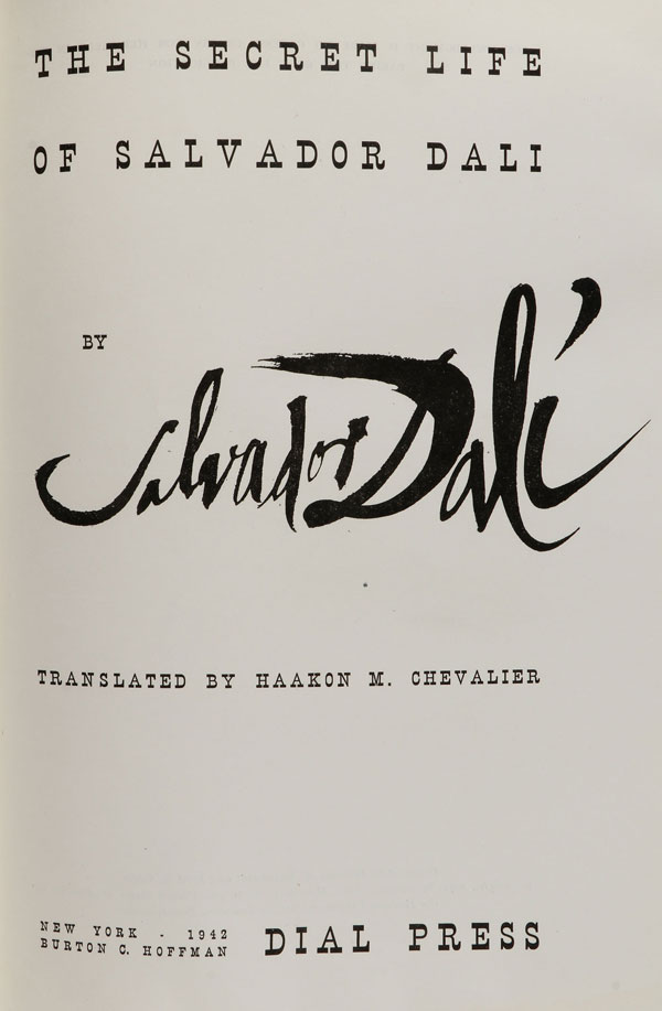 THE SECRET LIFE OF SALVADOR DALI: SALVADOR DALI - Image 3 of 4