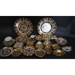 A Large Collection of Royal Crown Derby Imari Decorated Porcelain,