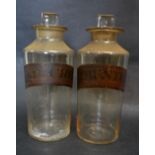 A Pair of Late 19th Early 20th Century Apothecary Jars