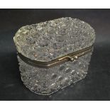 An Early 20th Century Glass Casket with