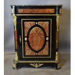 A Boulle Gilt Metal Mounted Pier Cabinet,