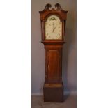 A George III Oak and Mahogany Long Case Clock,