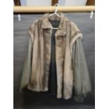 A Sachs & Brendler Ladies' Mink Jacket with Leather Sleeves