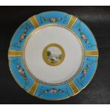 A Late 19th Century Mintons Porcelain Cabinet Plate,