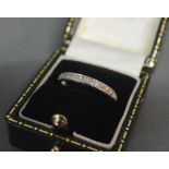 A Platinum Diamond Set Full Eternity Ring, approximately 0.50 ct.