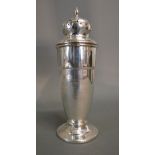 An Art Deco Silver Large Sugar Caster of