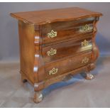 A Dutch Oak Small Bombe Chest,