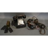 An Early Bakelite Telephone,