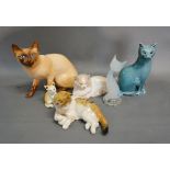 A Nao Porcelain Model in the form of a Cat,