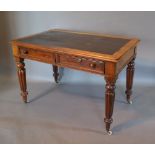 A 19th Century Mahogany Partners Library Table,