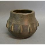 An Early Chinese Bronze Censer of ribbed form,