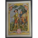 'The Worshipful Company of Makers of Playing Cards' an original illustration depicting Charles I