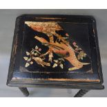 A 19th Century Pietre-Dure Large Plaque depicting a bird amongst foliage inset within an ebonised