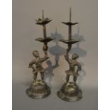 A Pair of 19th Century Chinese Bronze Ca