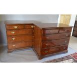 A Pair of Reproduction Mahogany Chests,