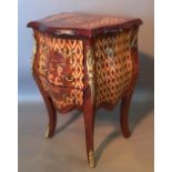 A French Marquetry Inlaid Gilt Metal Mou