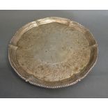 A George III Silver Waiter of Shaped Out