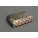 A George IV Silver Snuff Box, the hinged