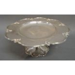 A London Silver Comport retailed by Mappin & Webb, 25 cms diameter,
