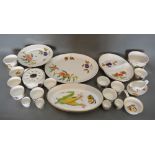 A Collection of Royal Worcester Evesham Pattern Dinnerware to include dishes, ramekins,