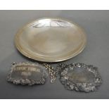 An Early Continental White Metal Dish,