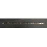 An 18ct. White Gold Diamond Set Line Bracelet, 4.84 ct.