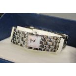 A Raymond Weil Stainless Steel Cased Ladies' Wrist Watch with Mother of Pearl Dial with original