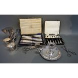 A Set of Six Silver Handled Tea Knives,