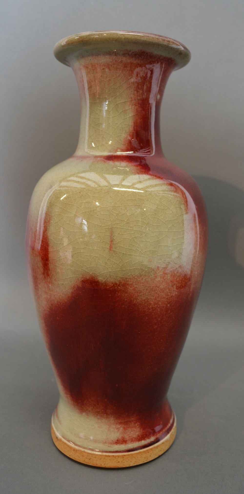 A Sang de Bouef Oviform Vase, - Image 2 of 2