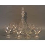 A Group of Five Early 19th Century Glass Rummers,