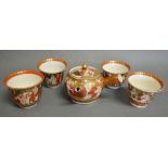 A Kutani Drinking Set,