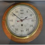 A Smiths Astral Brass Ships Clock,
