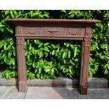 A Cast Iron Fire Surround in the Adams Style,