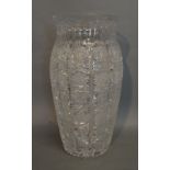 An Early 20th Century Good Quality Cut Glass Vase,