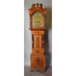 A 19th Century Mahogany and Marquetry Inlaid Long Case Clock,