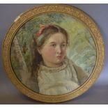 A Late 19th Early 20th Century English School 'Study of a Girl' Watercolour,