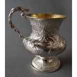 A Victorian Silver Christening Mug of Shaped Form,