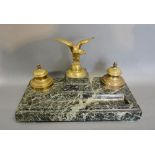 A 19th Century French Marble and Gilt Metal Mounted Inkstand,