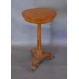A Mahogany William IV Style Pedestal Table,