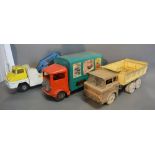 A Large Triang Transporter Van Number 200 together with a Triang Breakdown Service Truck and