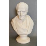 Joseph Pitts, A Parian Bust in the form of Wellington, dated 1852,
