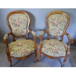A Pair of 19th Century French Fauteuils,
